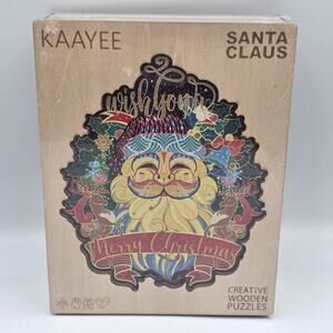 LARGE 306 pieces NEW KAAYEE Creative Wooden Puzzle Christmas Santa SEALED